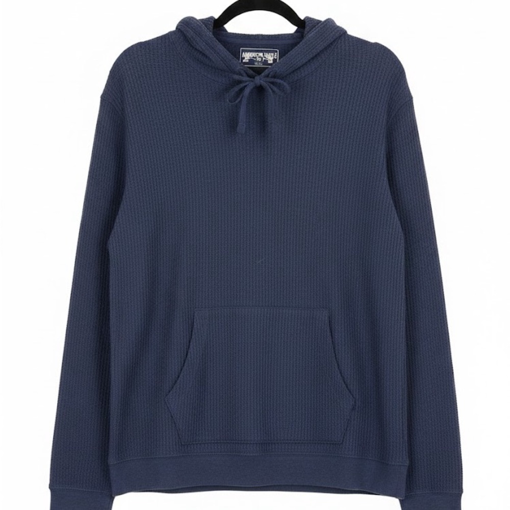 American Eagle Outfitters Waffle Knit Navy Hoodie
